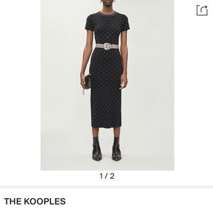 Kooples stretch midi with crystal embellishments